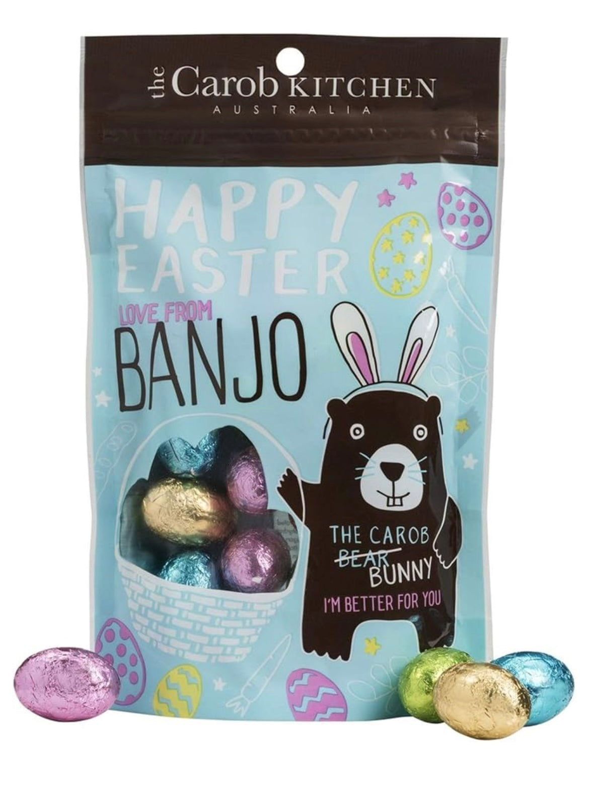 Banjo Carob Bear Bag of Mini Eggs
