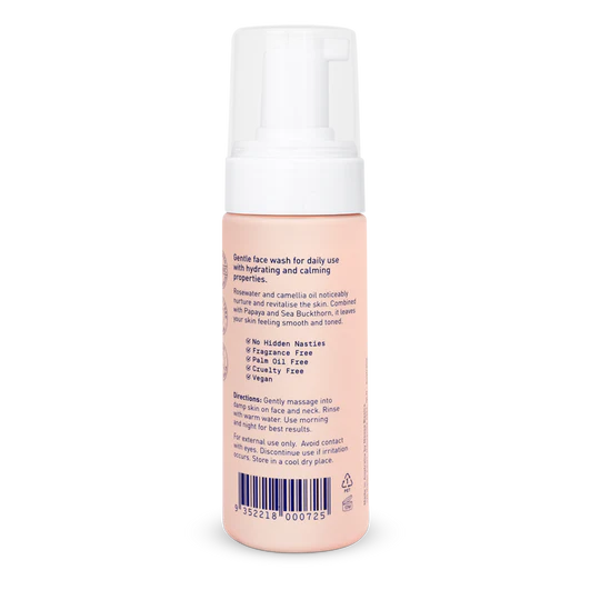 Foaming Face Wash With Rosewater & Sea Buckthorn