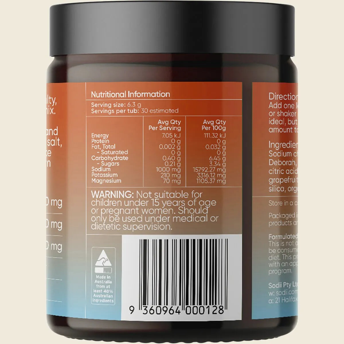 Salty Grapefruit Hydration Salts (30 Serves)