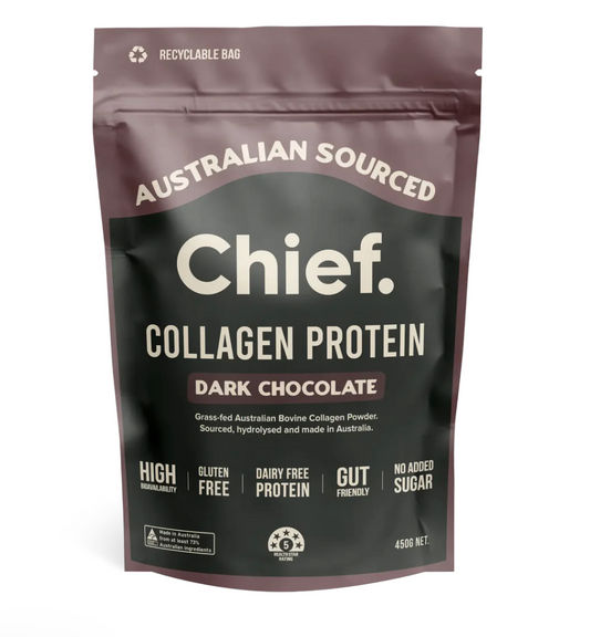 Grass-fed Collagen Protein Powder - Dark Chocolate (30 serves)
