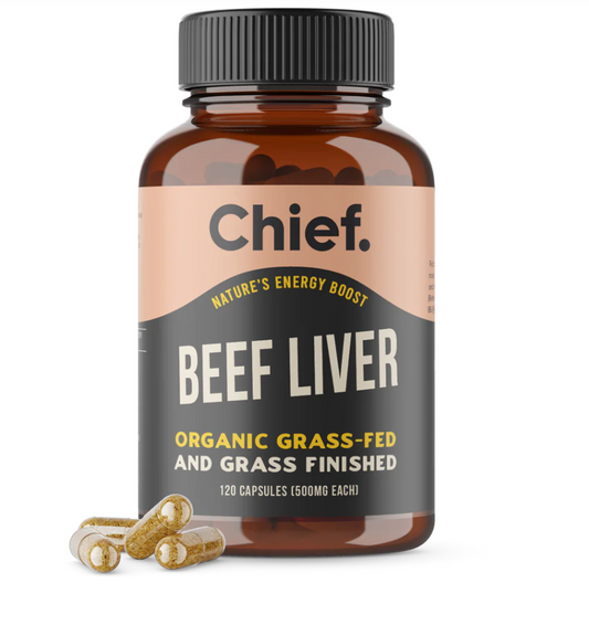 Organic Beef Liver Energy Boost (120 Capsules)