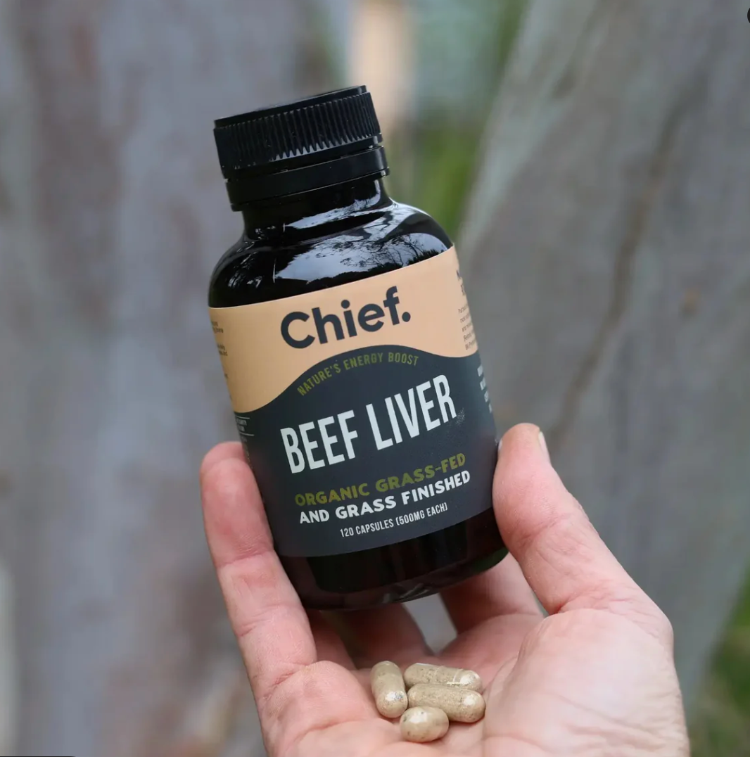 Organic Beef Liver Energy Boost (120 Capsules)