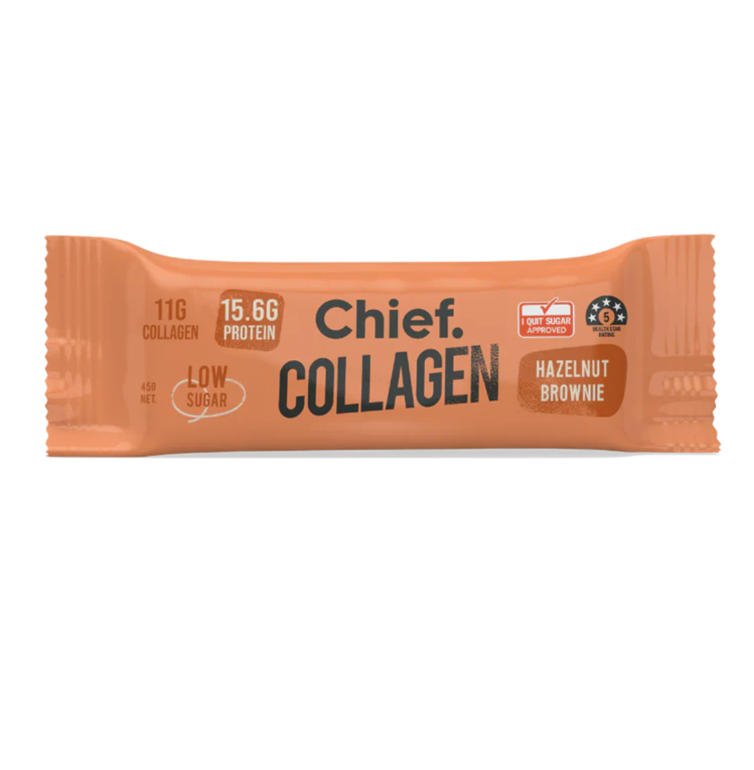 Collagen Protein Hazelnut Brownie Bar