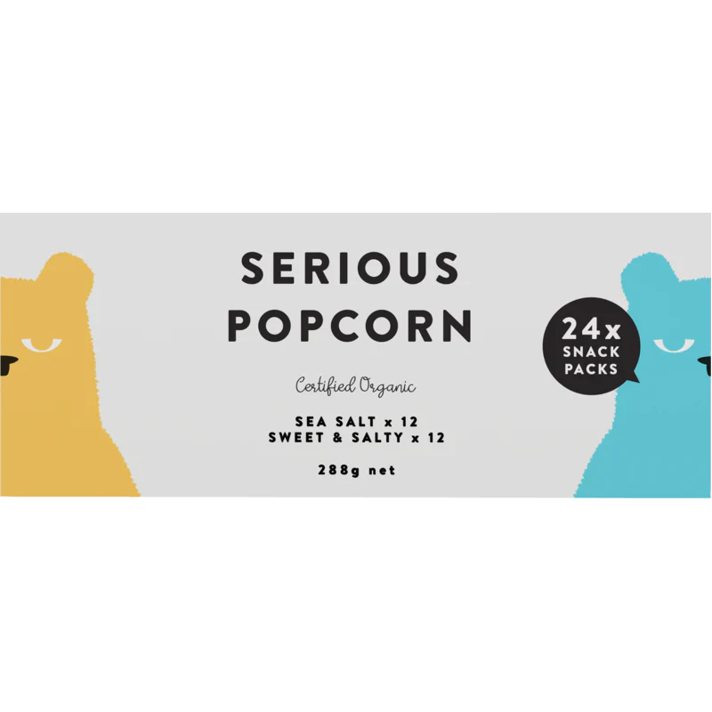 Popcorn Snackpack - Sea Salt + Sweet & Salty 24 x 12g
