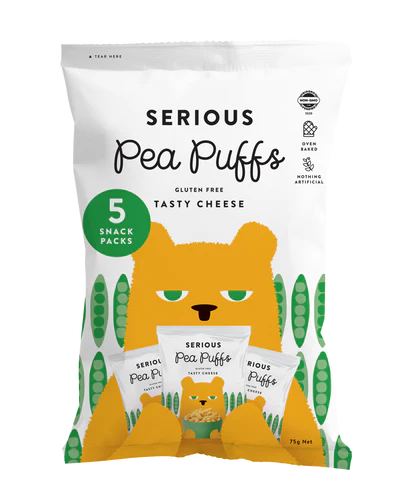 Pea Puffs Multipack Real Cheese 5x15g