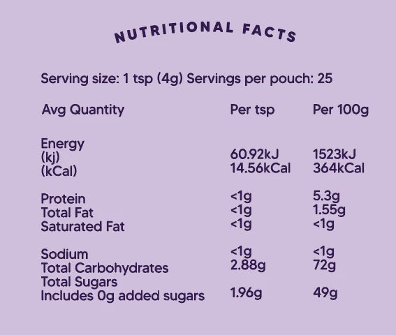 Wild blueberry super powder (Certified Organic) - 100g