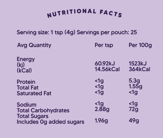 Wild blueberry super powder (Certified Organic) - 100g