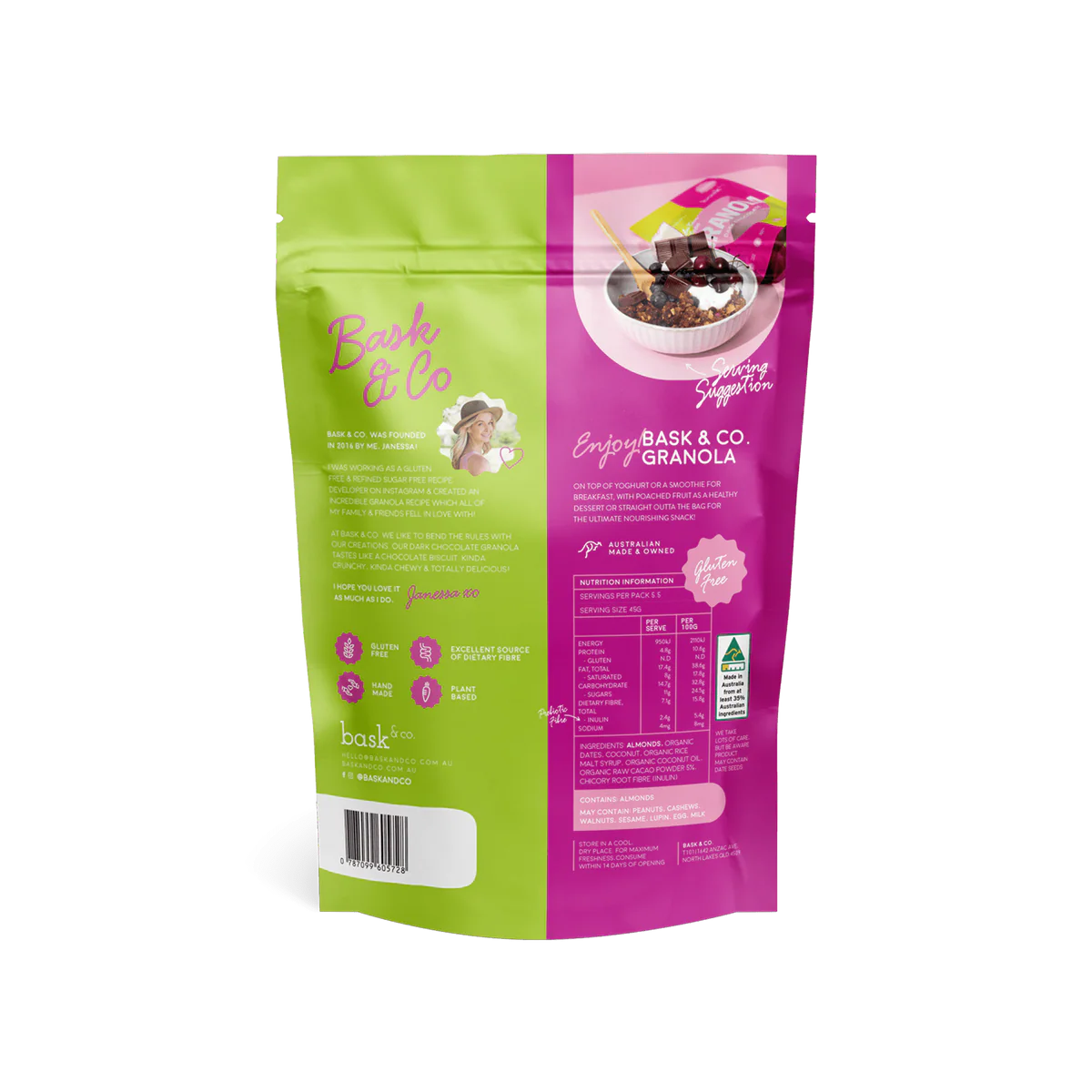 Dark Chocolate Gluten Free Granola 250g