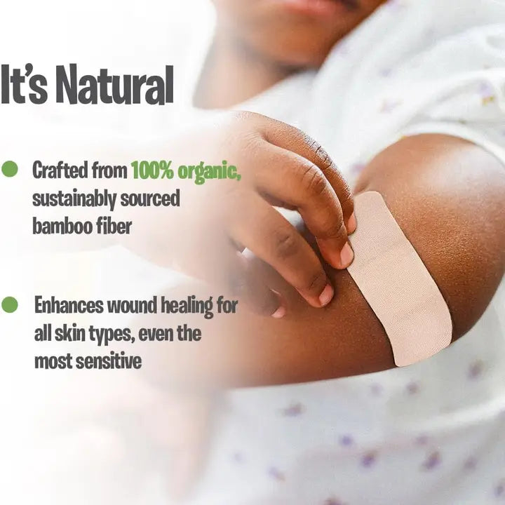 Natural Bamboo Bandages  25 pack