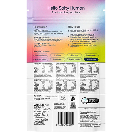 Sodii Hydration - 6 Sachet sample pack
