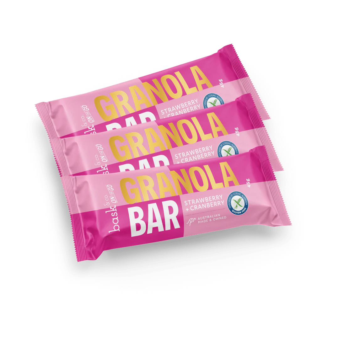 Strawberry & Cranberry Granola Bar 45g