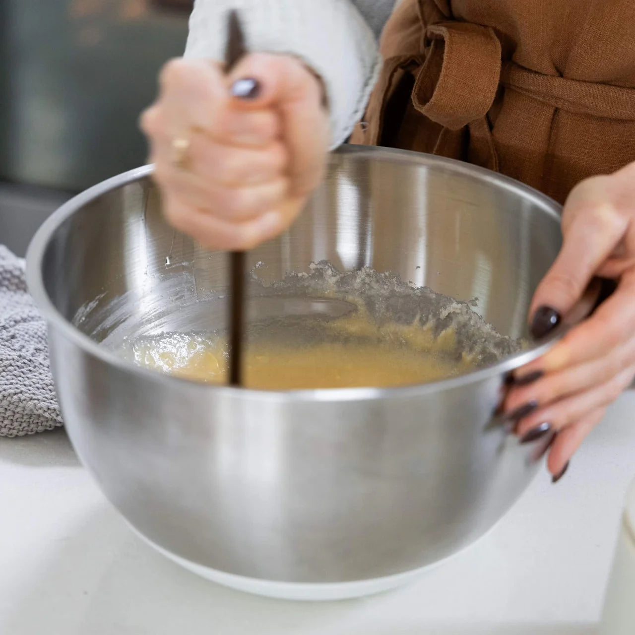 Stainless Steel Mixing Bowls | 3pk - Carob