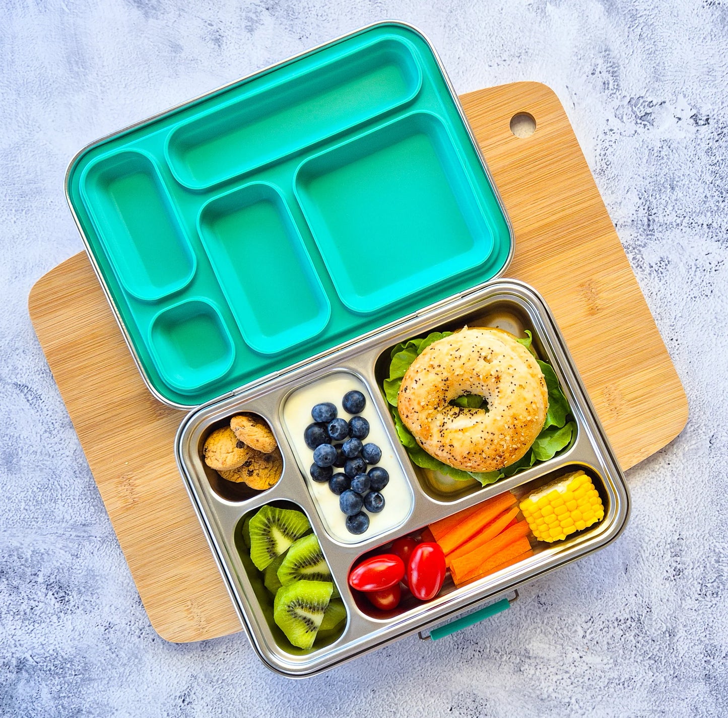 Stainless Steel Lunch Box - 5 Compartment