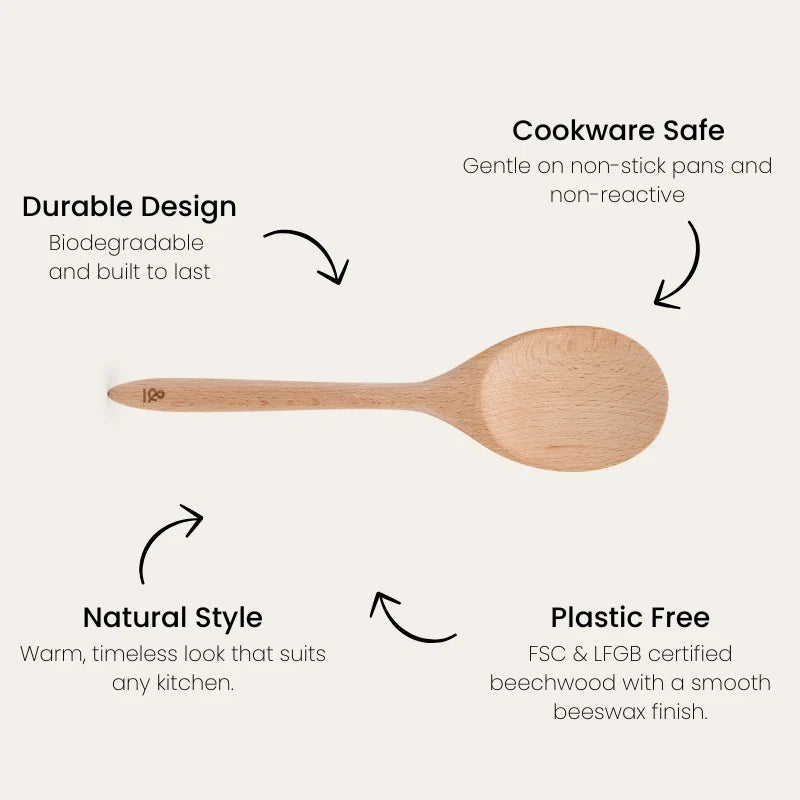 Wooden Beechwood Cooking Utensil Set (5)