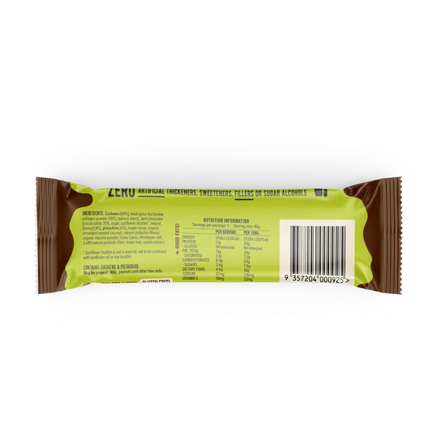 Collagen Protein Bars - Choc Pistachio