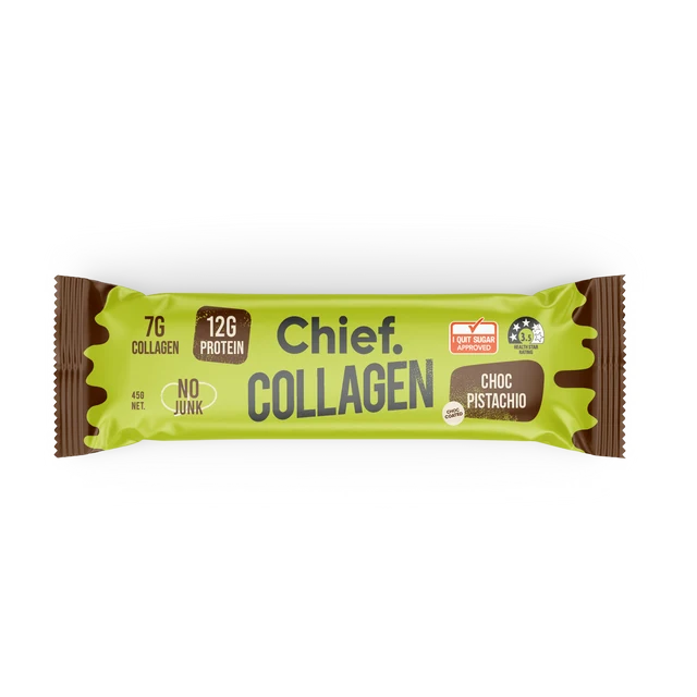 Collagen Protein Bars - Choc Pistachio