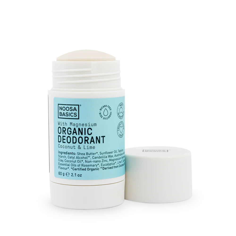 Organic Deodorant Stick with Magnesium / Bi-Carb Free - Coconut & Lime