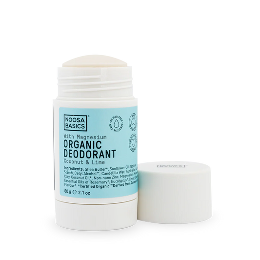 Organic Deodorant Stick with Magnesium / Bi-Carb Free - Coconut & Lime