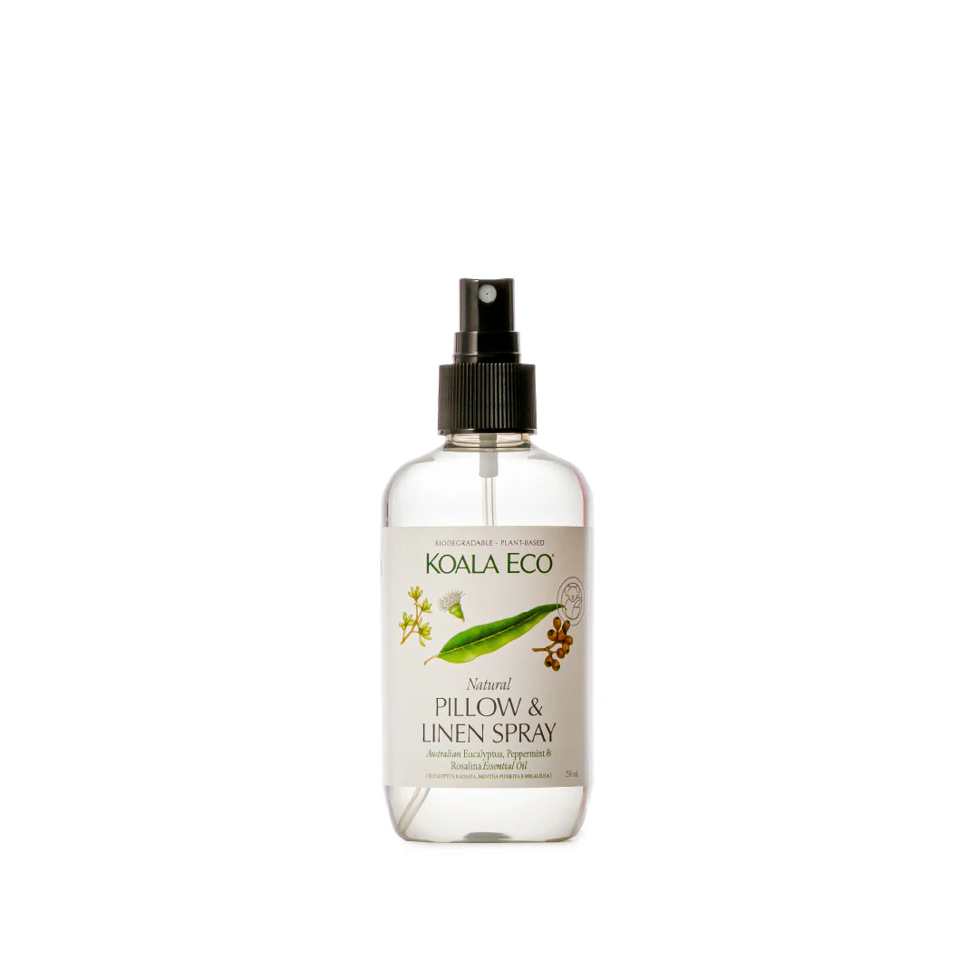 Eucalyptus, Peppermint, Rosalina Essential Oil - Pillow & Linen Spray - Koala Eco