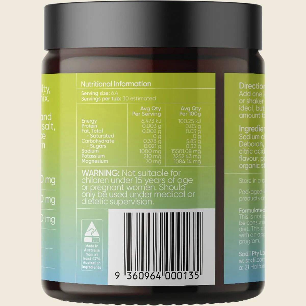 Salty Citrus Hydration Salts (30 Serves)
