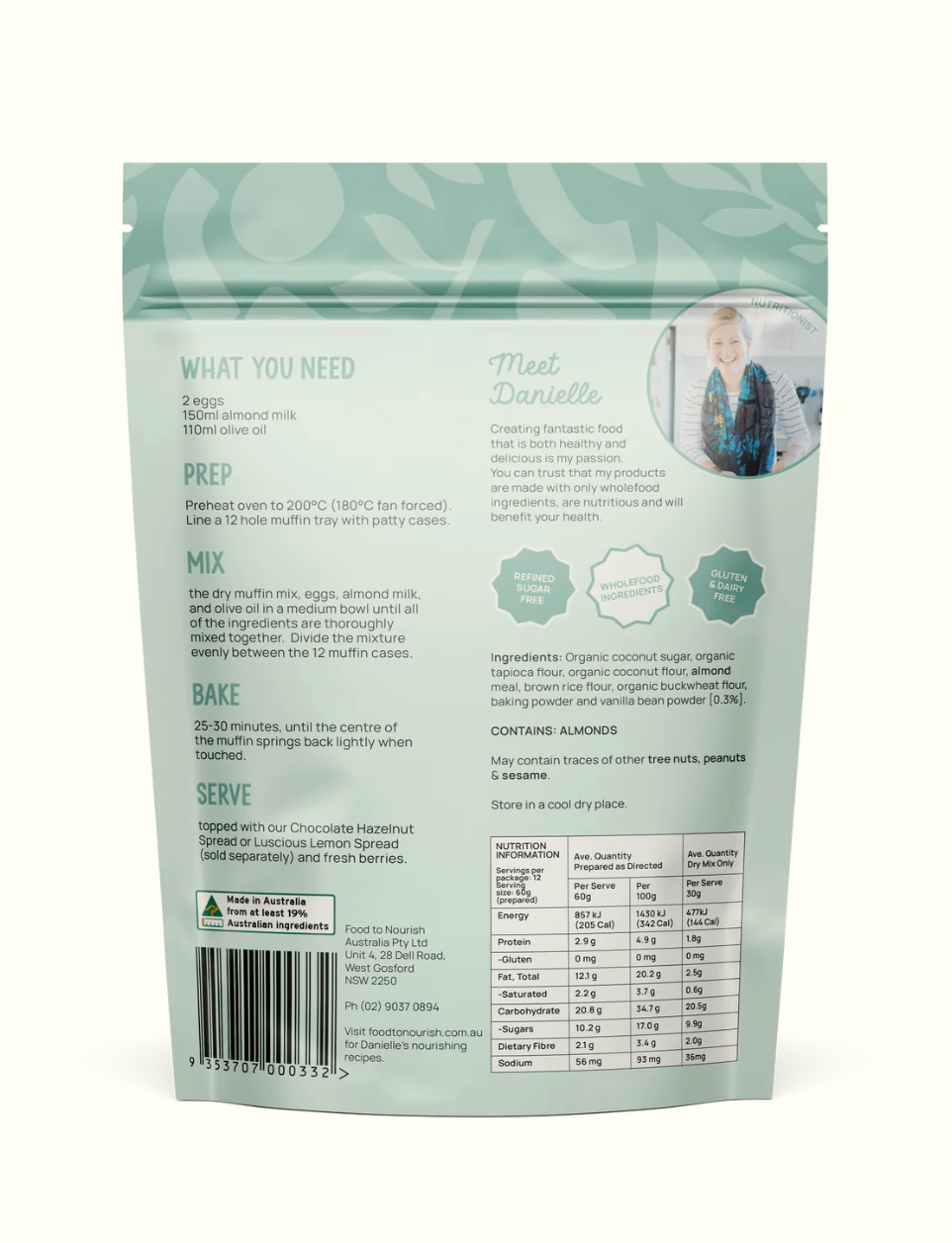 Vanilla Muffin Mix 360g