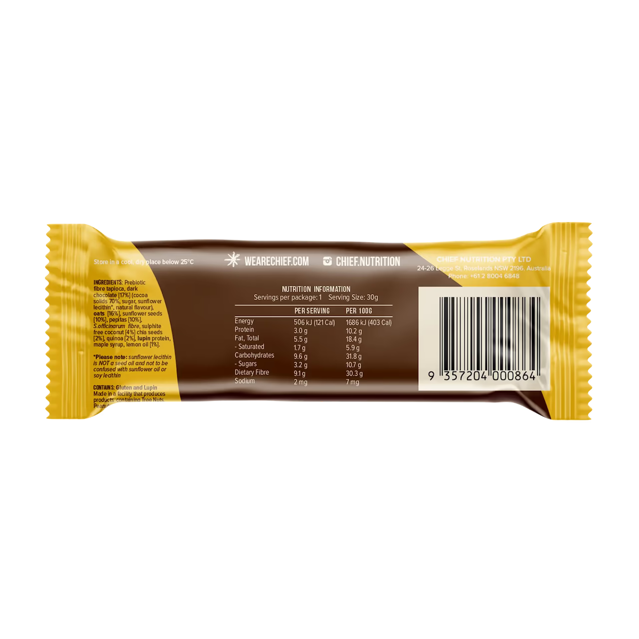 Thankful Bar - Choc Lemon Coconut