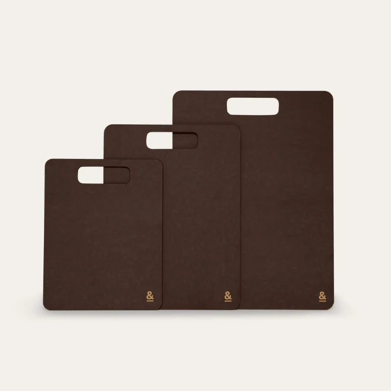 Wood Fibre Chopping Board Trio - Nutmeg