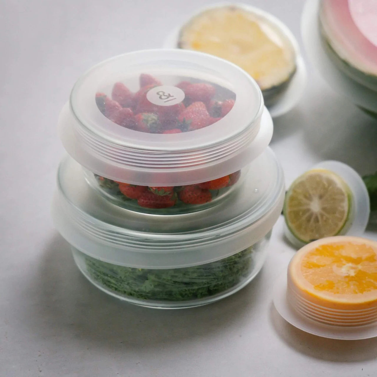 Large Reusable Stretch Lids Set