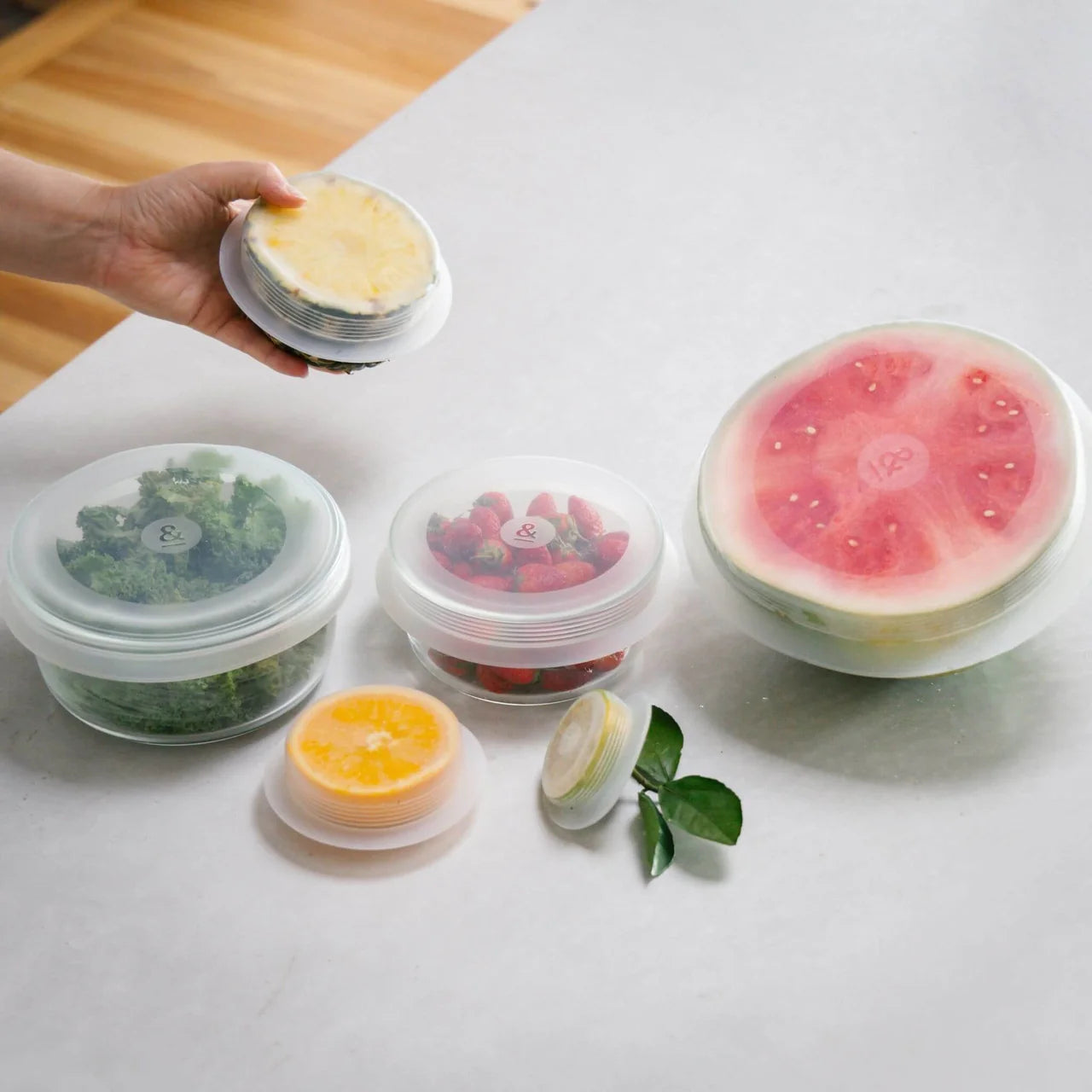 Reusable Stretch Lids Set of 6 - Small